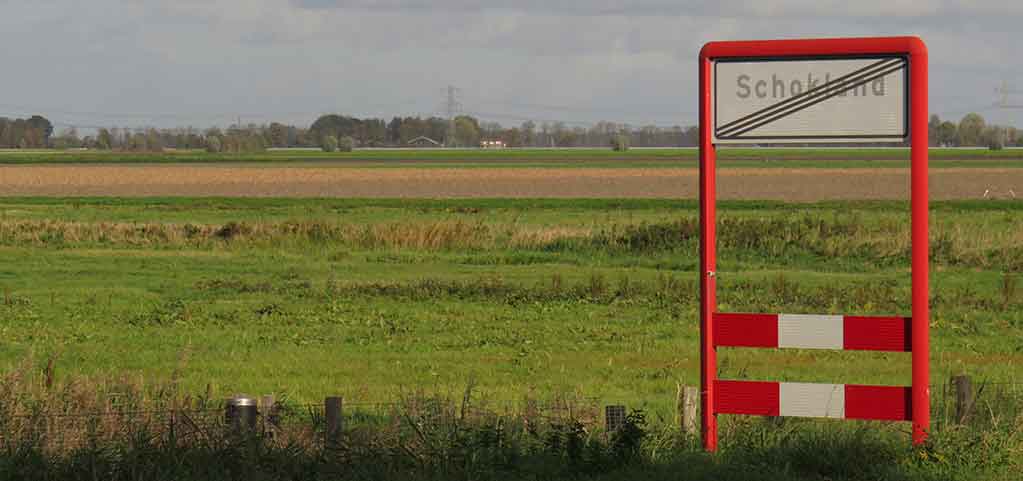 board marking the end of Schokland